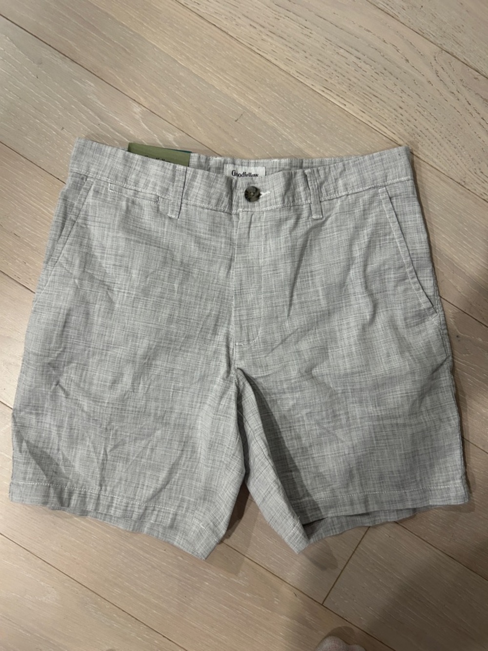 Goodfellow & Co Light Gray Flat-Front Men's Shorts